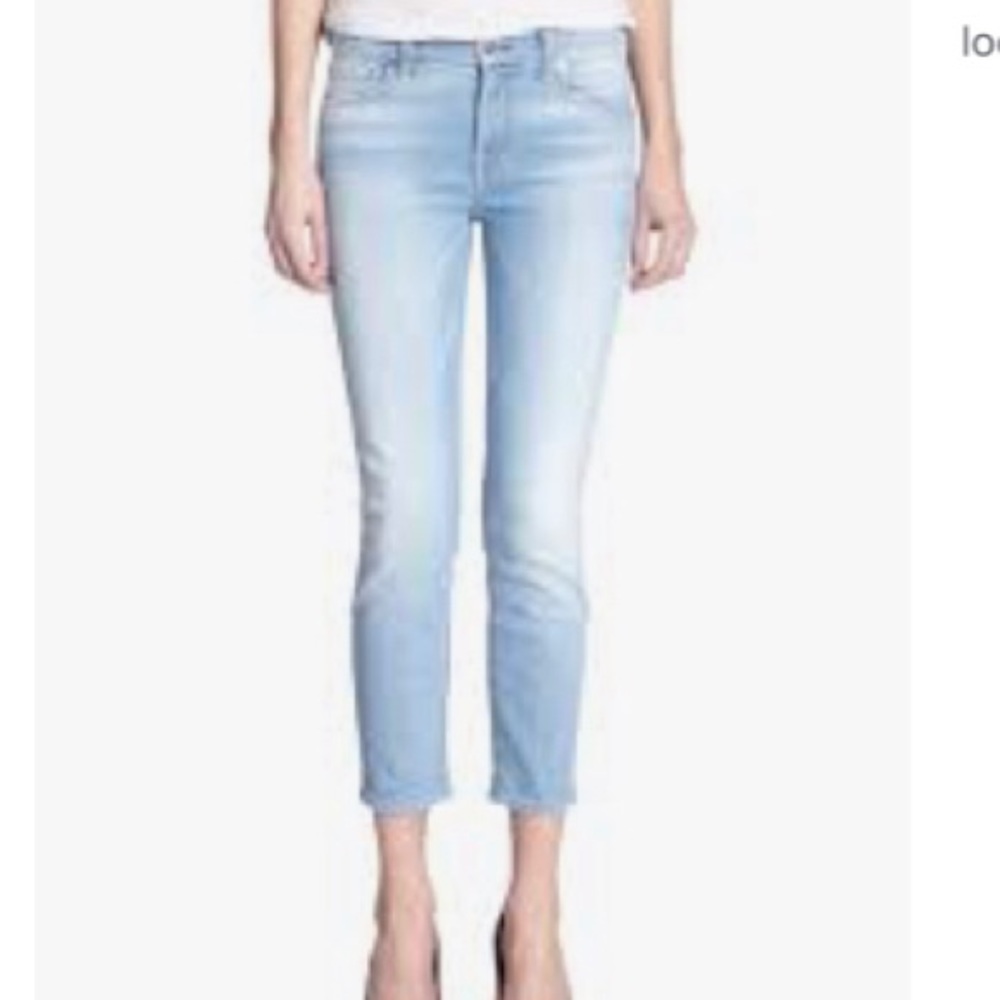 7 for all mankind jeans light blue